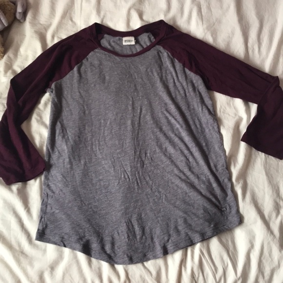 Victoria’s Secret PINK grey and maroon top